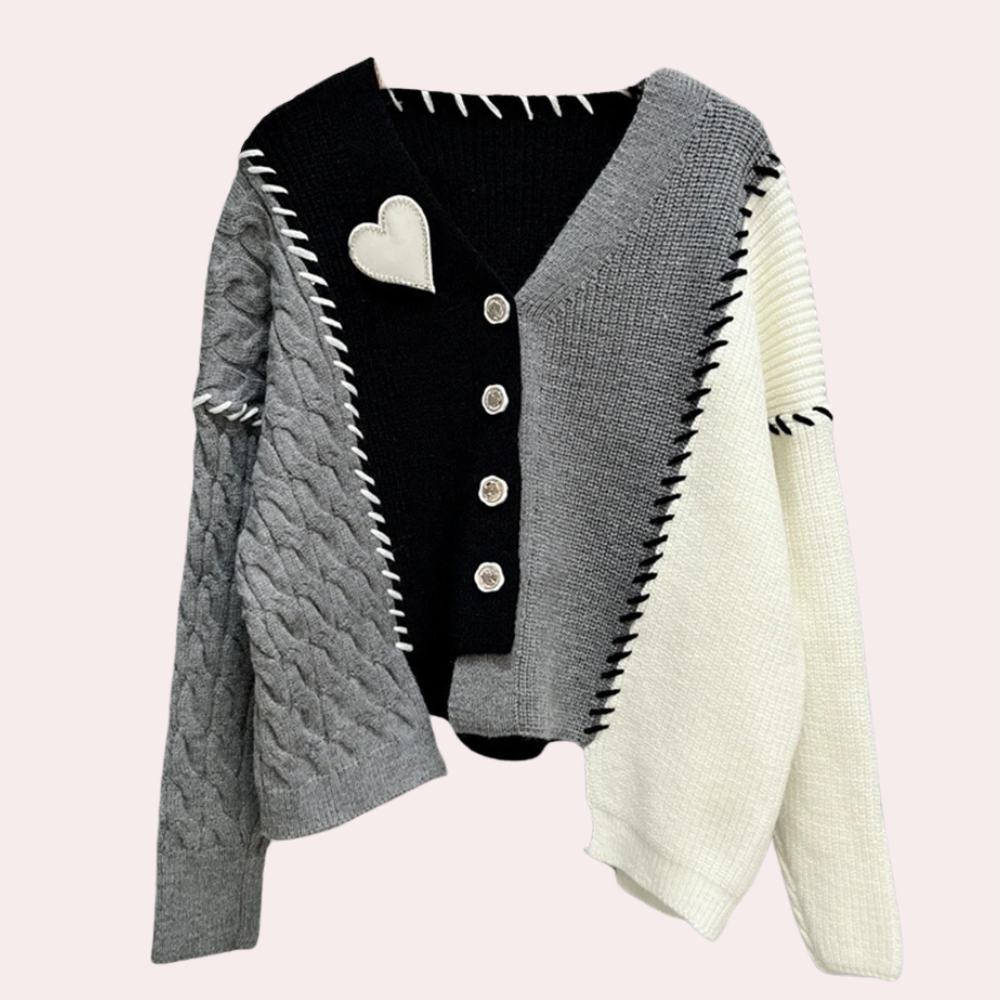 QUILAN - Cardigan Confortable en Tricot pour Femmes