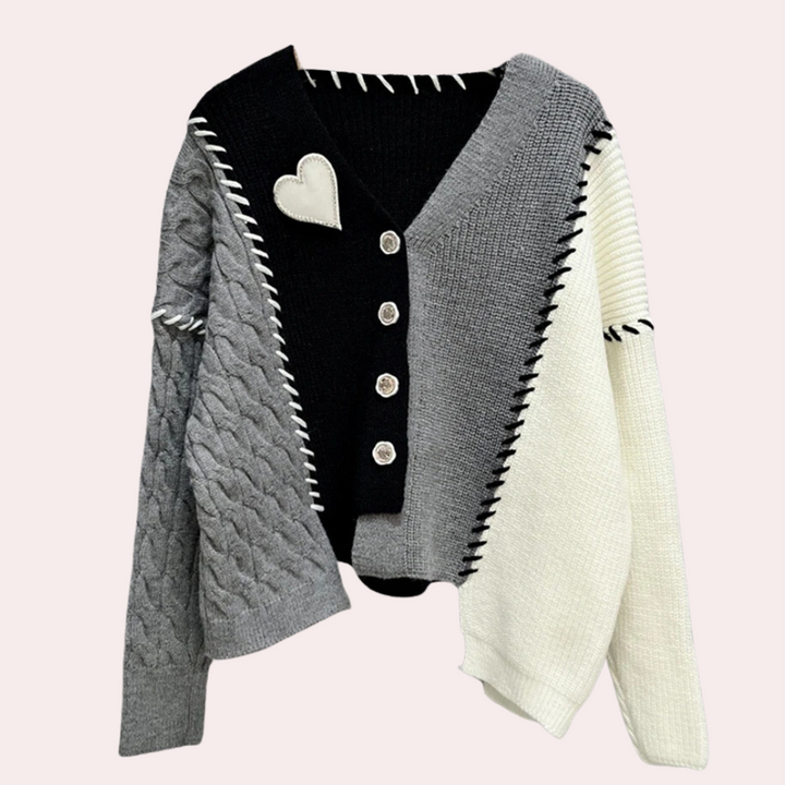 QUILAN - Cardigan Confortable en Tricot pour Femmes