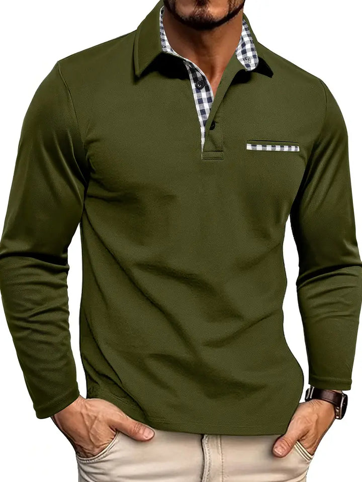 Polo Homme à Manches Longues