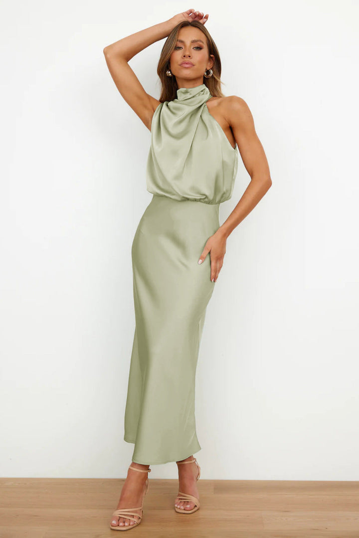 Célestine | Robe élégante à col halter pour femmes