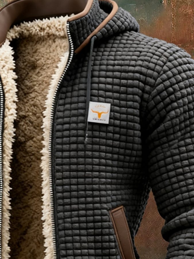 Veste Polaire Homme avec Doublure Sherpa