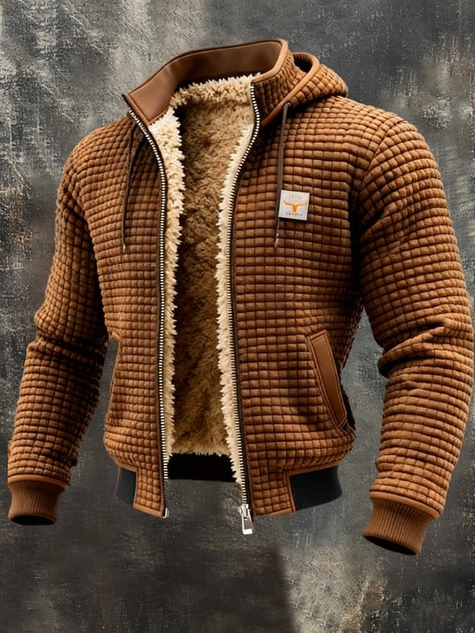 Veste Polaire Homme avec Doublure Sherpa