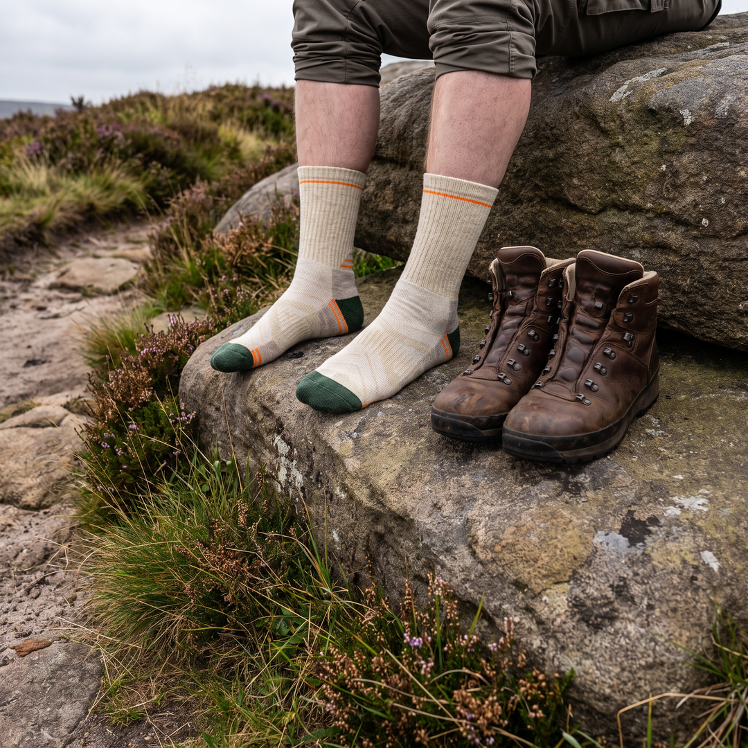 Chaussettes de Randonnée Homme Mélange Laine Rembourrées