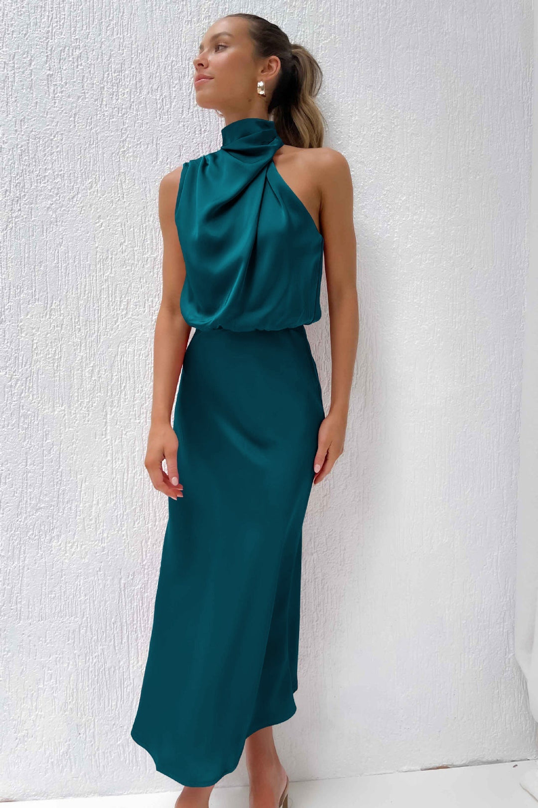 Célestine | Robe élégante à col halter pour femmes