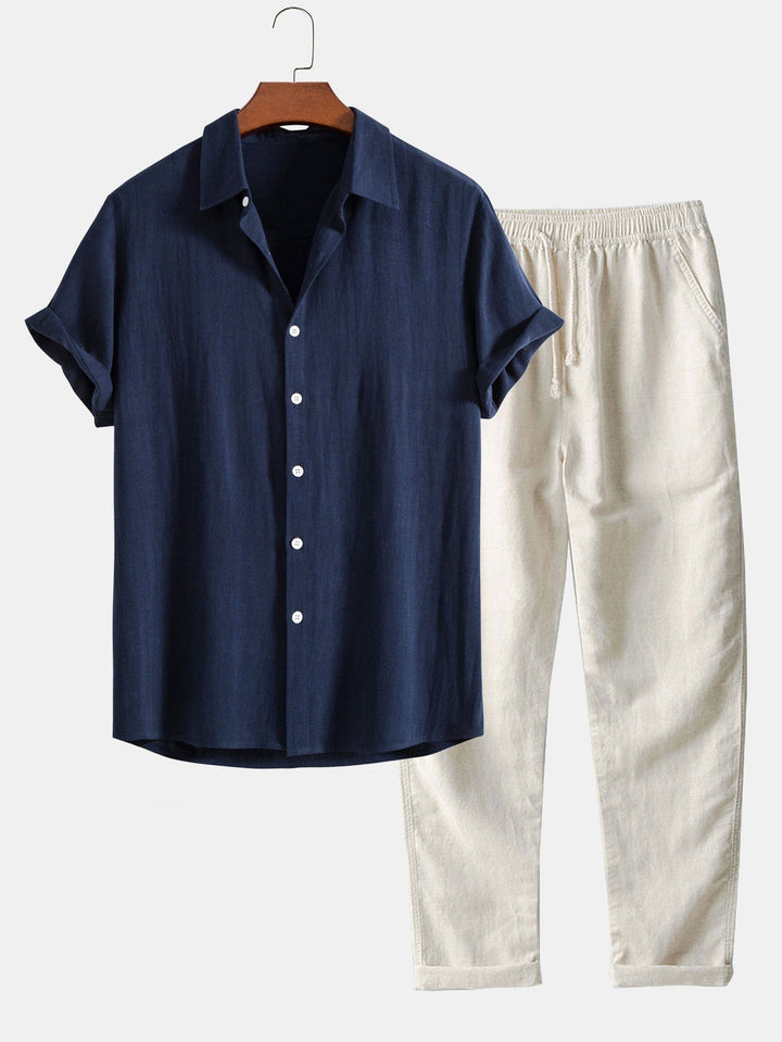 Alain | Ensemble chemise et pantalon décontracté pour hommes