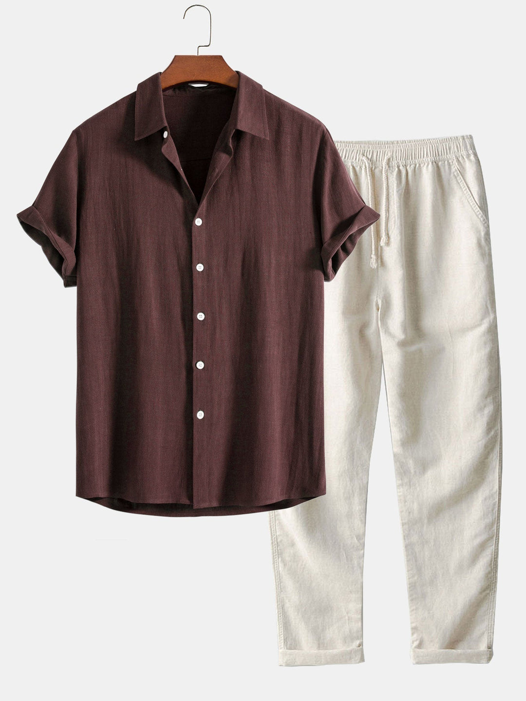 Alain | Ensemble chemise et pantalon décontracté pour hommes
