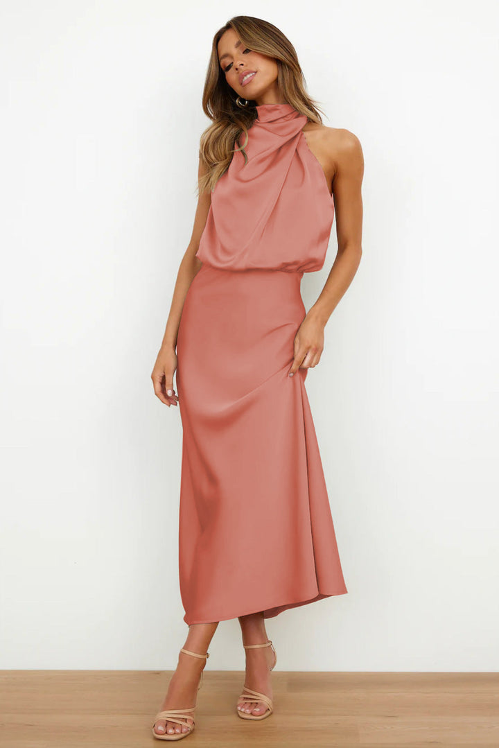 Célestine | Robe élégante à col halter pour femmes