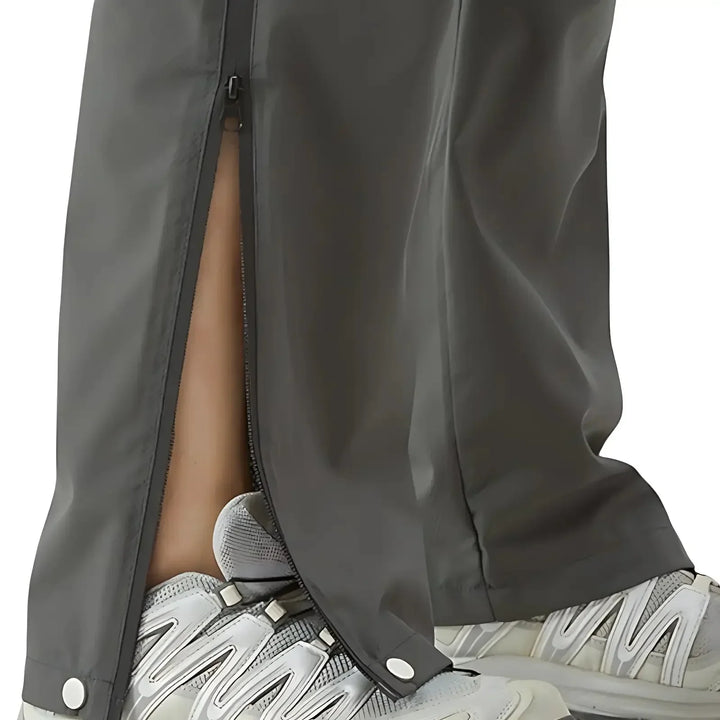 Pantalon De Pluie Homme Zippé Sur Les Côtés Déperlant Coupe Vent