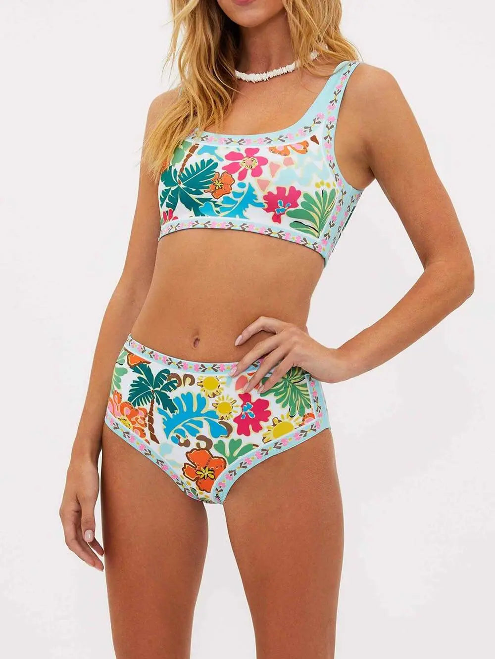 Ashford | Maillot de Bain pour Femme | Bikini Floral & Taille Haute