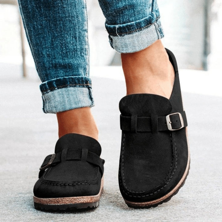 Sandales Clarisse pour femme à mousse mémoire de forme, absorption des chocs et soutien personnalisé pour vos pieds.