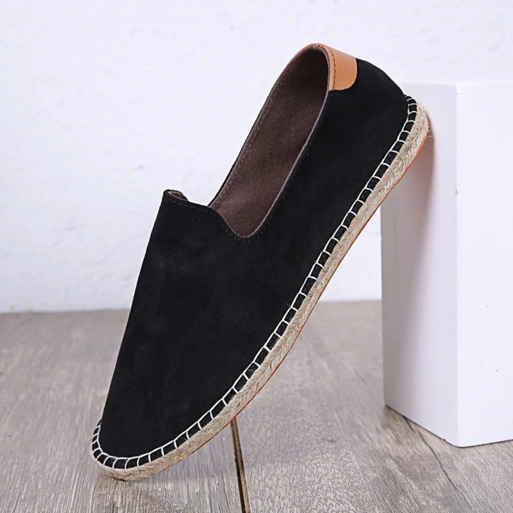 Espadrilles Émilien pour homme en toile respirante, semelle légère et souple, modèle estival adapté aux sorties décontractées.