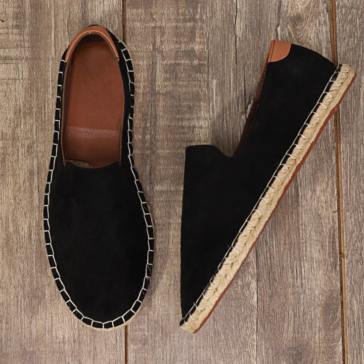 Espadrilles Émilien pour homme en toile respirante, semelle légère et souple, modèle estival adapté aux sorties décontractées.