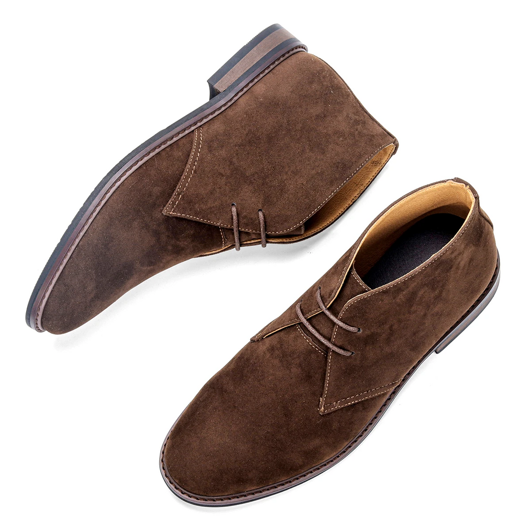 Bottines Homme Chukka en Daim à Lacets