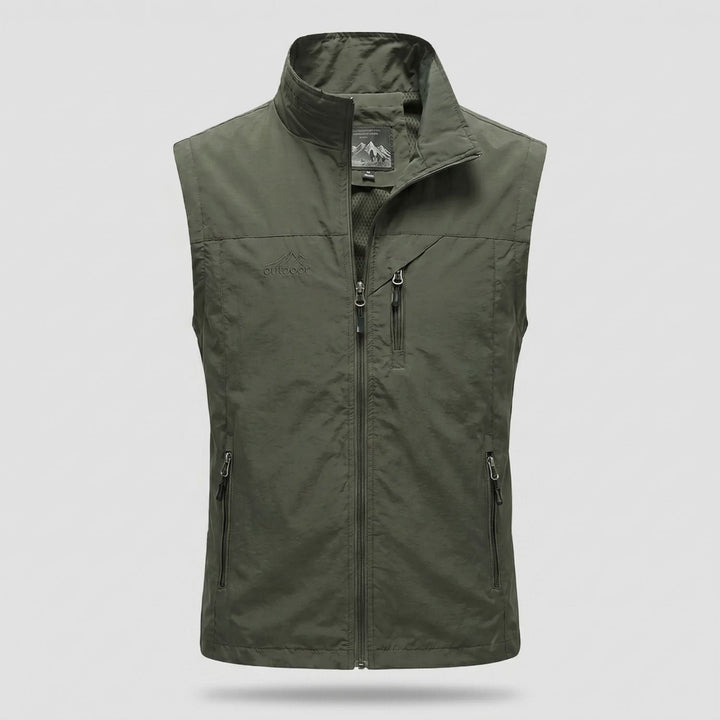 Gilet de Randonnée Homme Léger Respirant Multi Poches