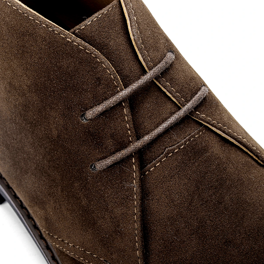 Bottines Homme Chukka en Daim à Lacets