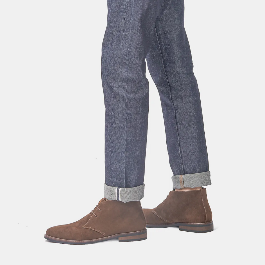 Bottines Homme Chukka en Daim à Lacets