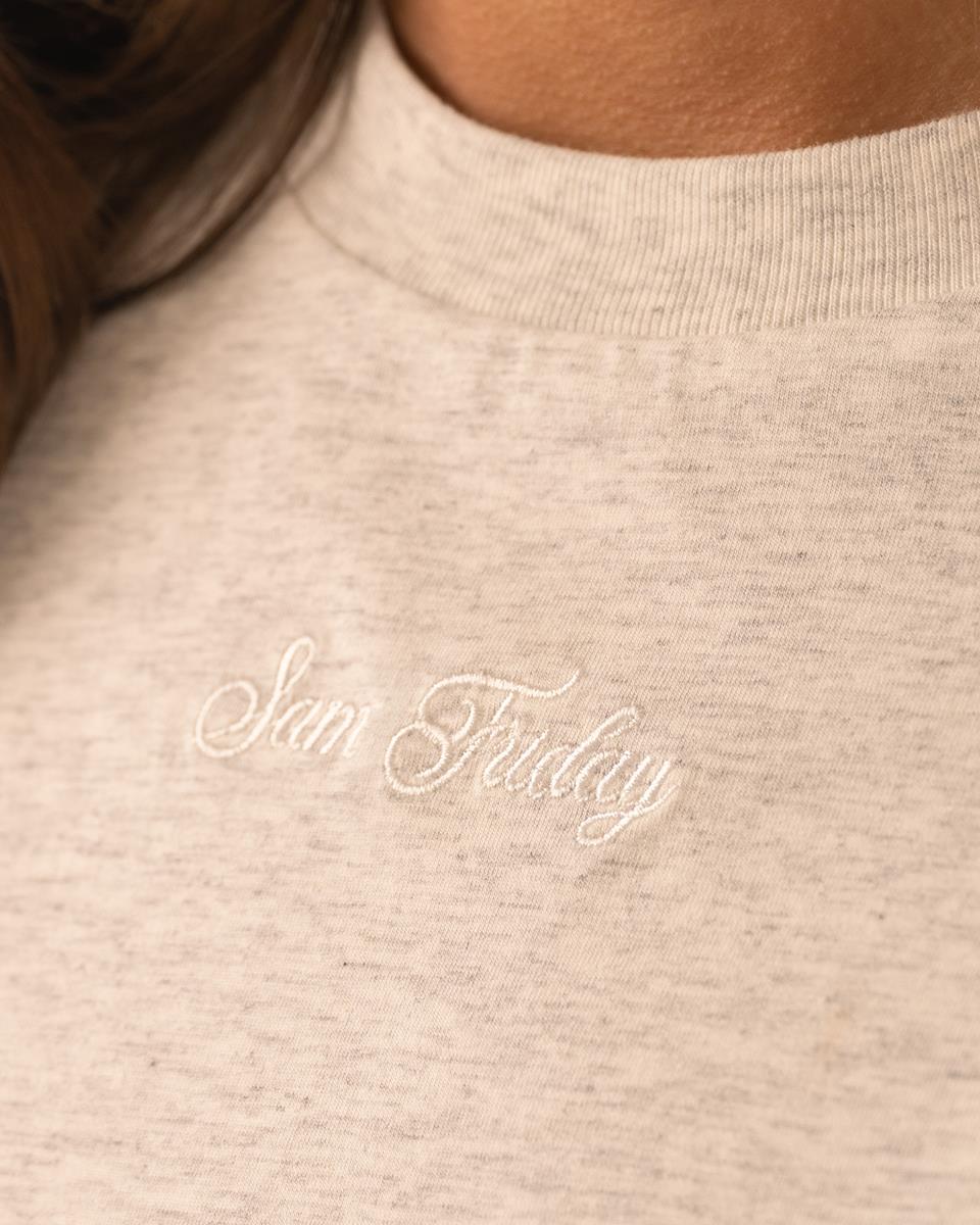 T-Shirt Femme Oversize Style Boyfriend à Manches Longues