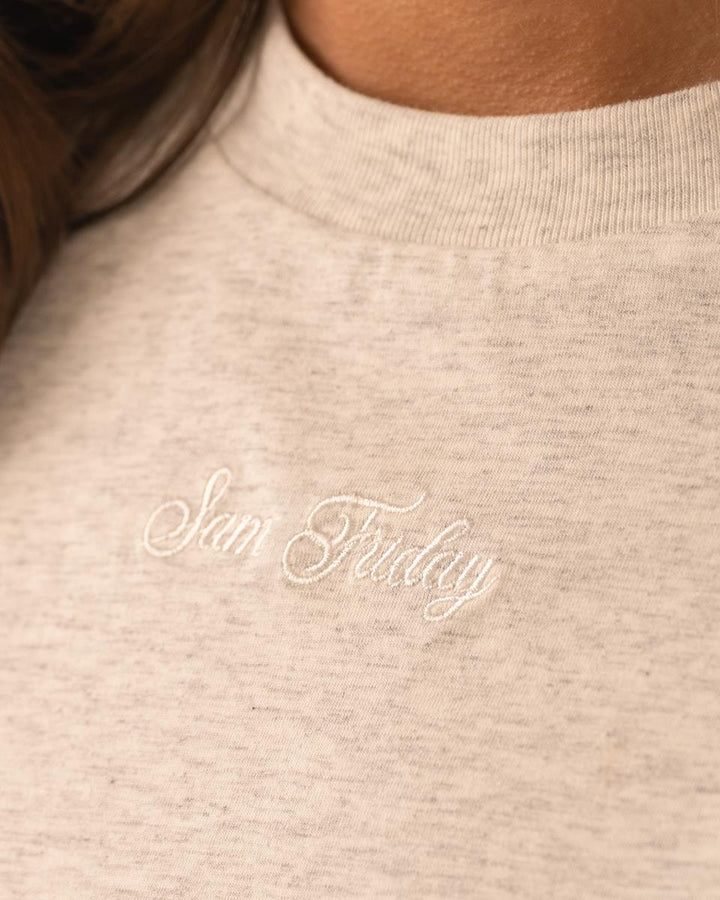 T-Shirt Femme Oversize Style Boyfriend à Manches Longues
