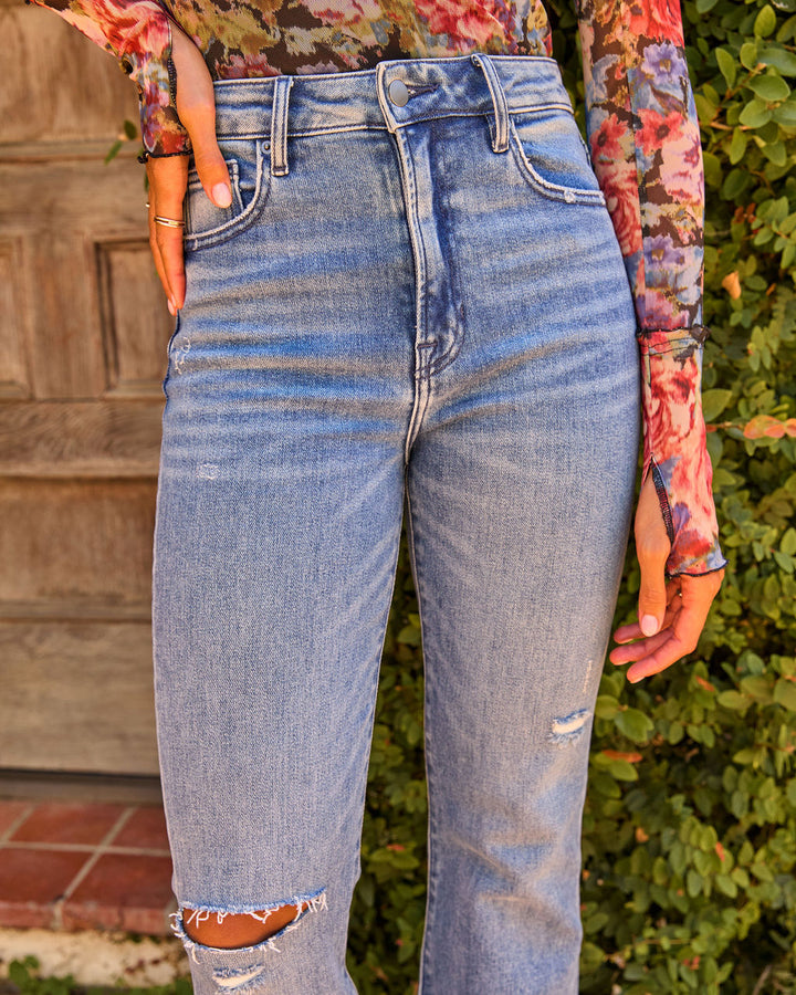 Jean Flare Femme Super Stretch Taille Haute