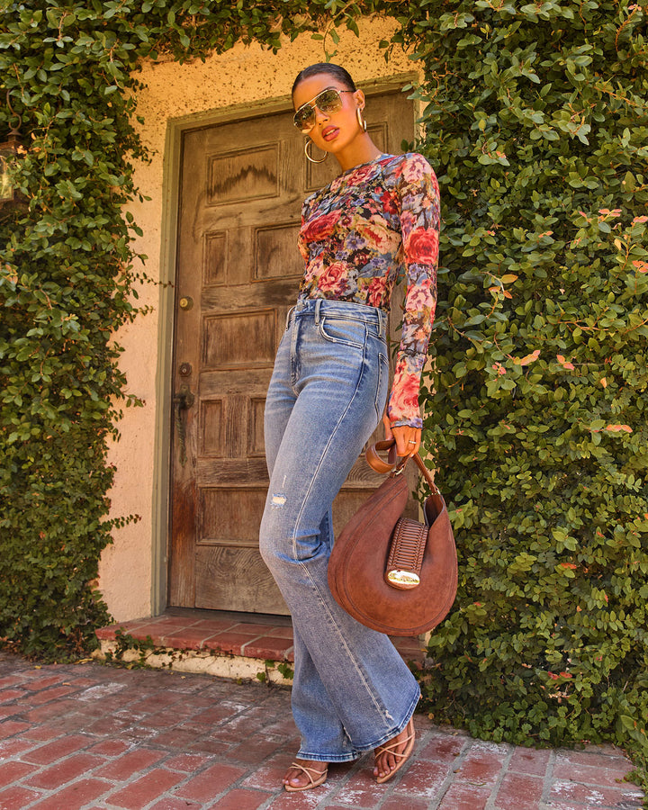 Jean Flare Femme Super Stretch Taille Haute