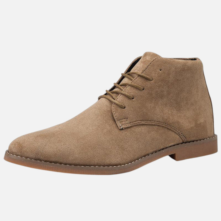 Bottines Chukka Homme en Daim à Lacets et Talon Bas