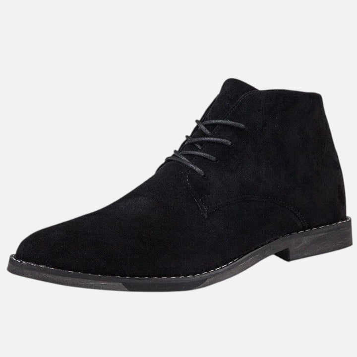 Bottines Chukka Homme en Daim à Lacets et Talon Bas