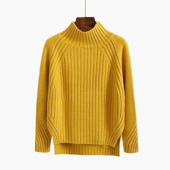 Pull Femme Col Roulé en Maille Douce