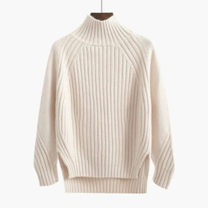 Pull Femme Col Roulé en Maille Douce