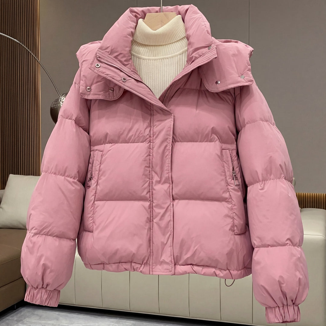 Doudoune Matelassée Femme à Capuche Amovible