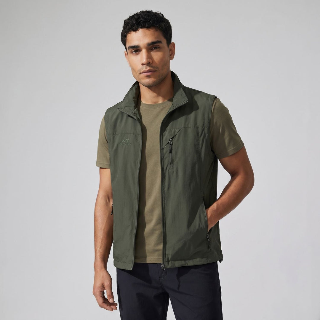 Gilet de Randonnée Homme Léger Respirant Multi Poches