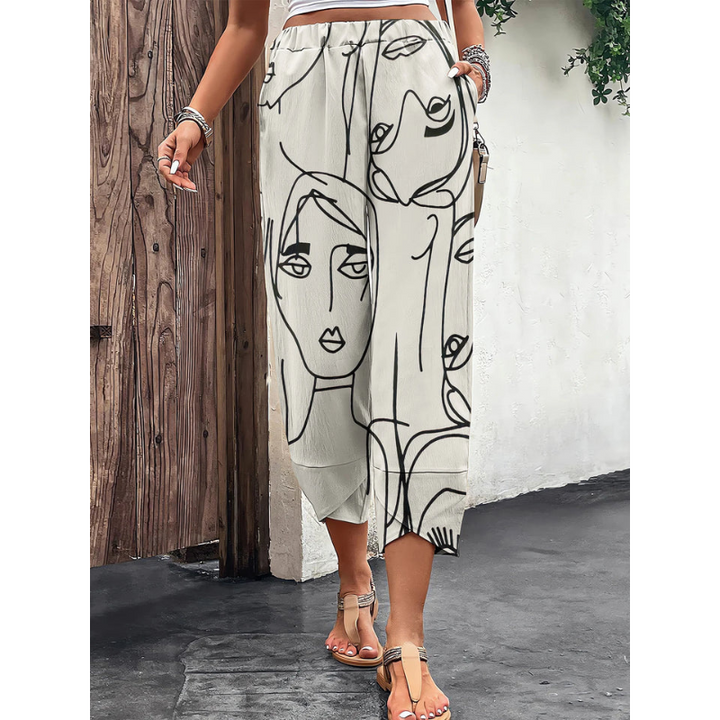 Giselle | Pantalon imprimé décontracté pour femmes