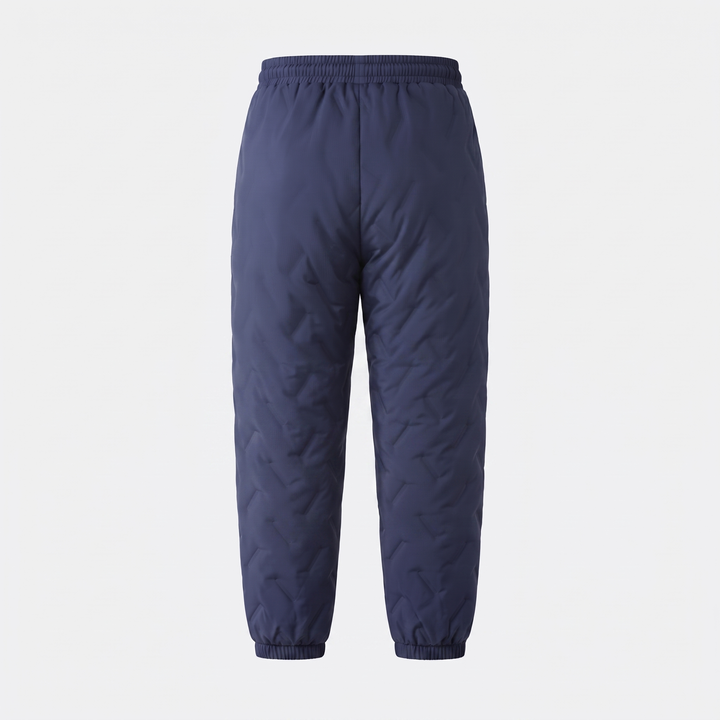 Pantalon d'Hiver Femme Doublé Polaire Matelassé Taille Cordon