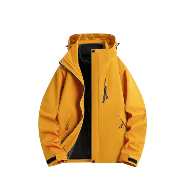 Veste De Pluie Femme 3 En 1 Imperméable Doublure Polaire Amovible