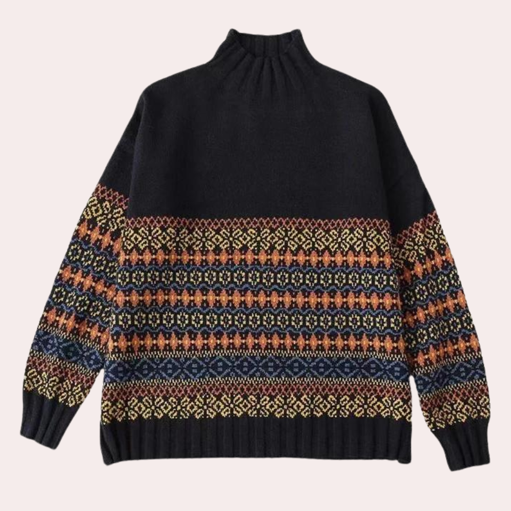 ALAYNE - Pull Col Roulé Elégant pour Femmes