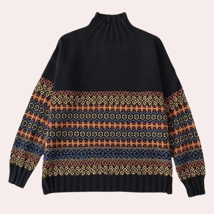 ALAYNE - Pull Col Roulé Elégant pour Femmes