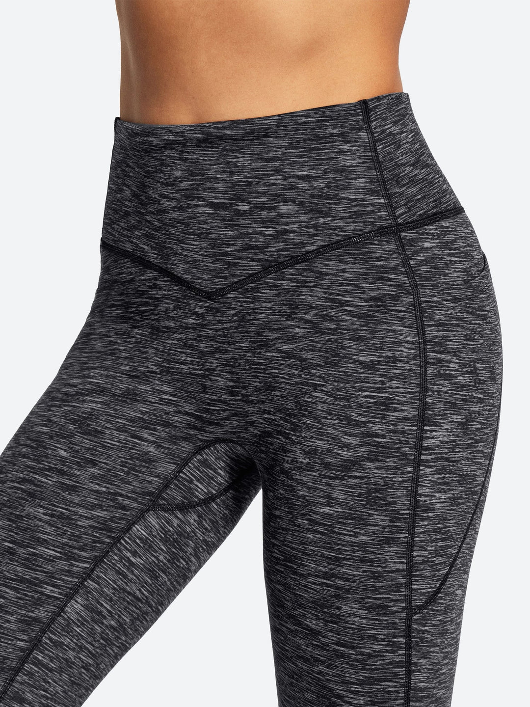 Pantalon Yoga Femme Doublé Polaire Évasé Avec Poches