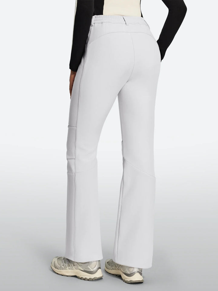 Pantalon De Ski Femme Doublé Polaire Imperméable Coupe Évasée