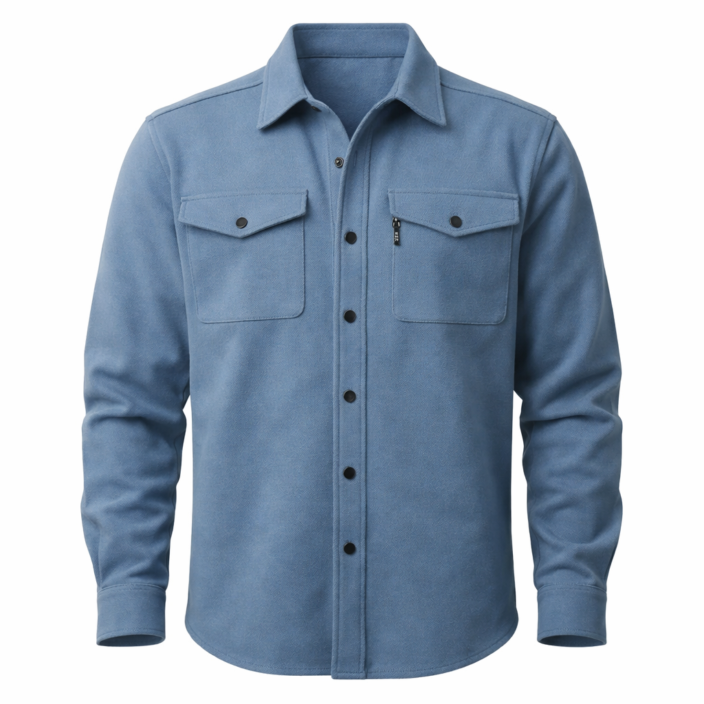 Surchemise Boutonnée à Poches Poitrine pour Homme