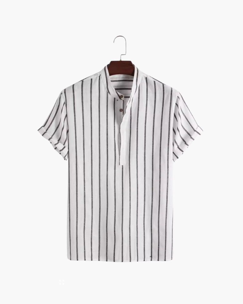 Armand | Chemise à manches courtes à rayures pour hommes
