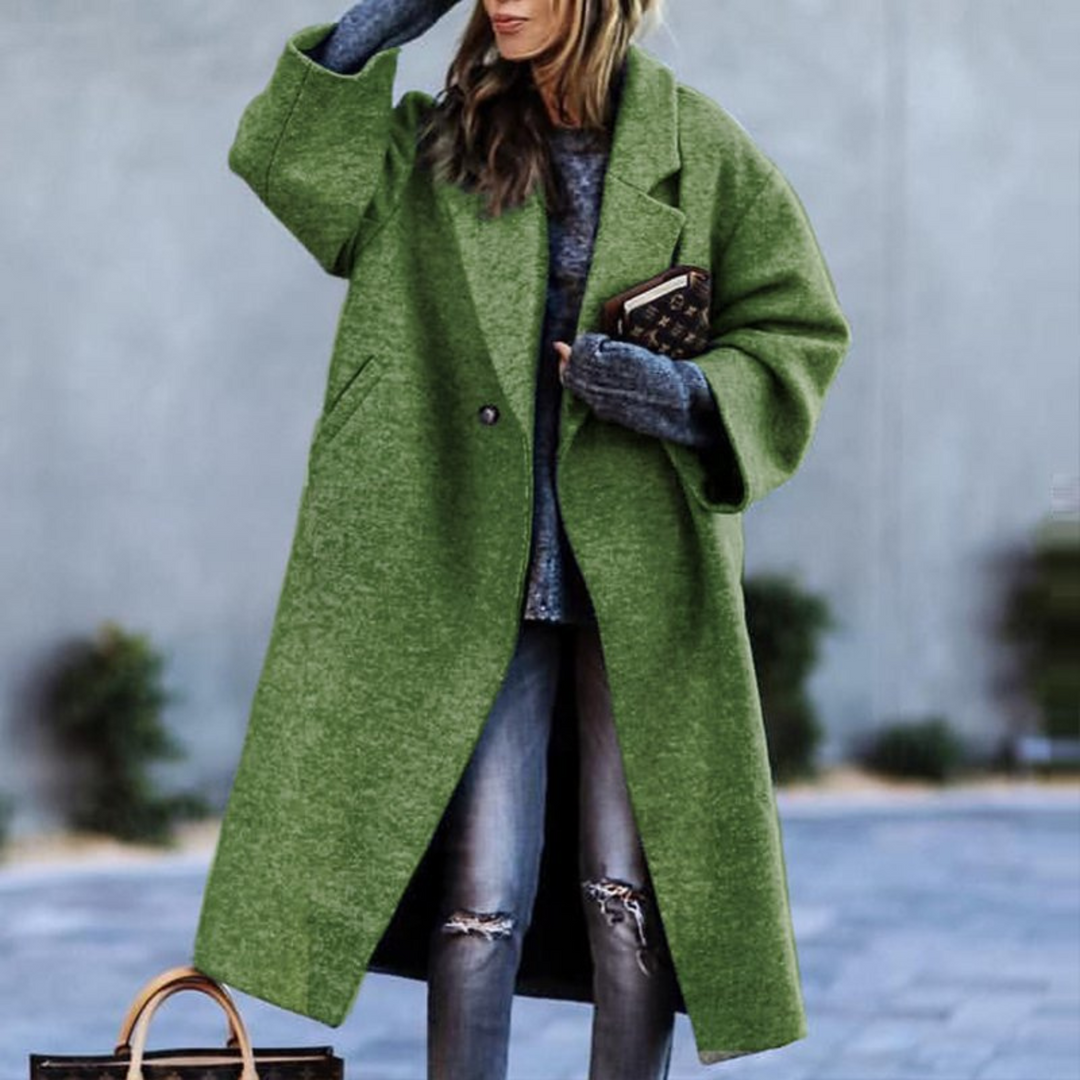 Manteau Long Femme en Tissu Doux