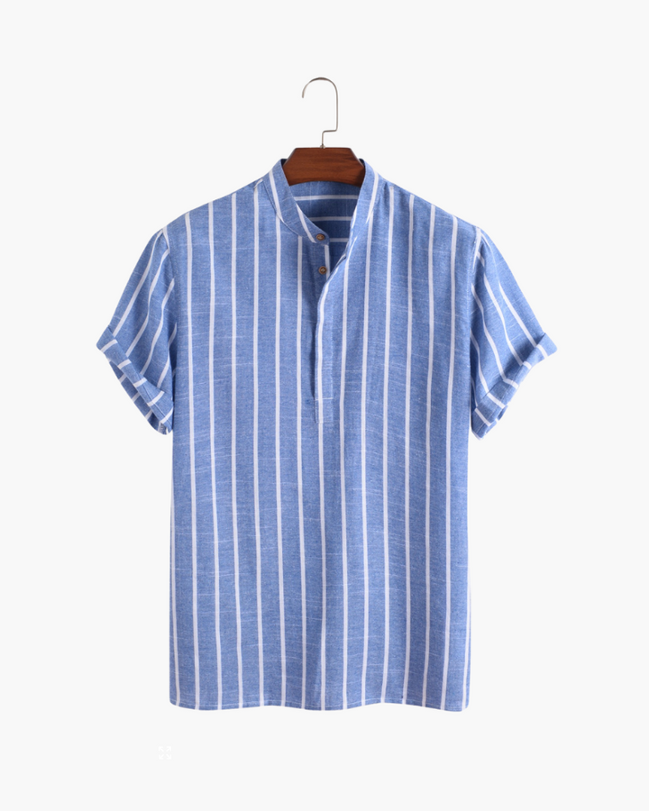 Armand | Chemise à manches courtes à rayures pour hommes