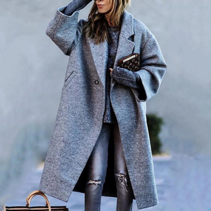 Manteau Long Femme en Tissu Doux