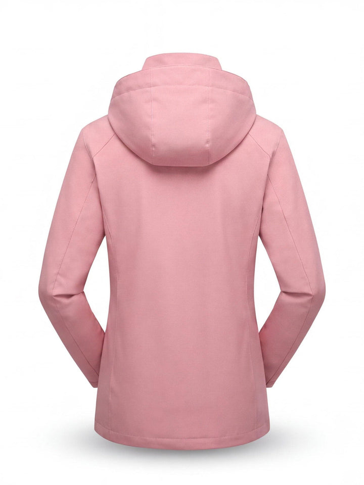 Veste De Randonnée Femme 3 En 1 Modulable Avec Polaire Amovible Et Capuche