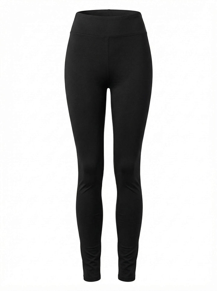 Legging Femme Doublure Polaire Taille Haute Et Ourlet Reversibles