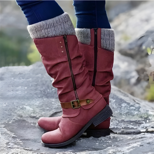Bottes Orthopédiques Femme avec Doublure Thermique, Soutien de la Voûte Plantaire et Semelle Antidérapante