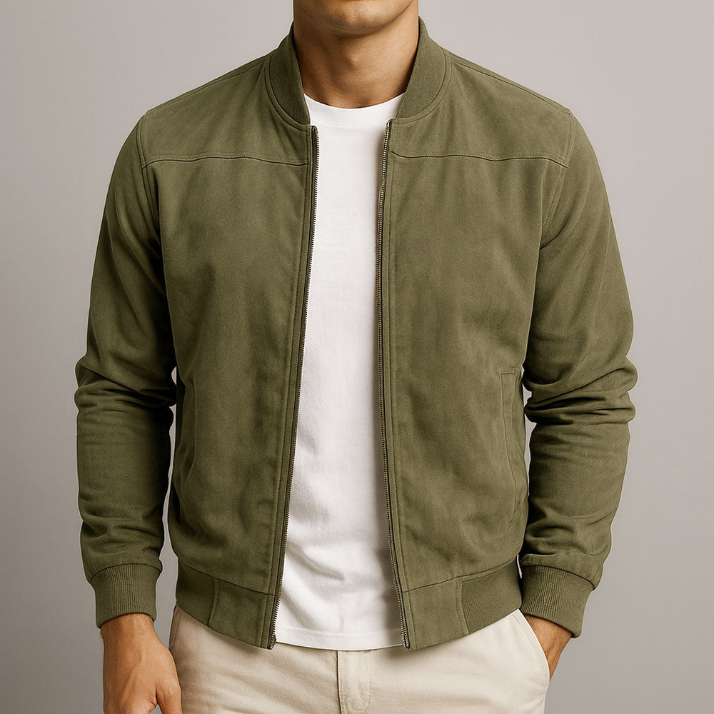 Veste Homme en Cuir Suédé