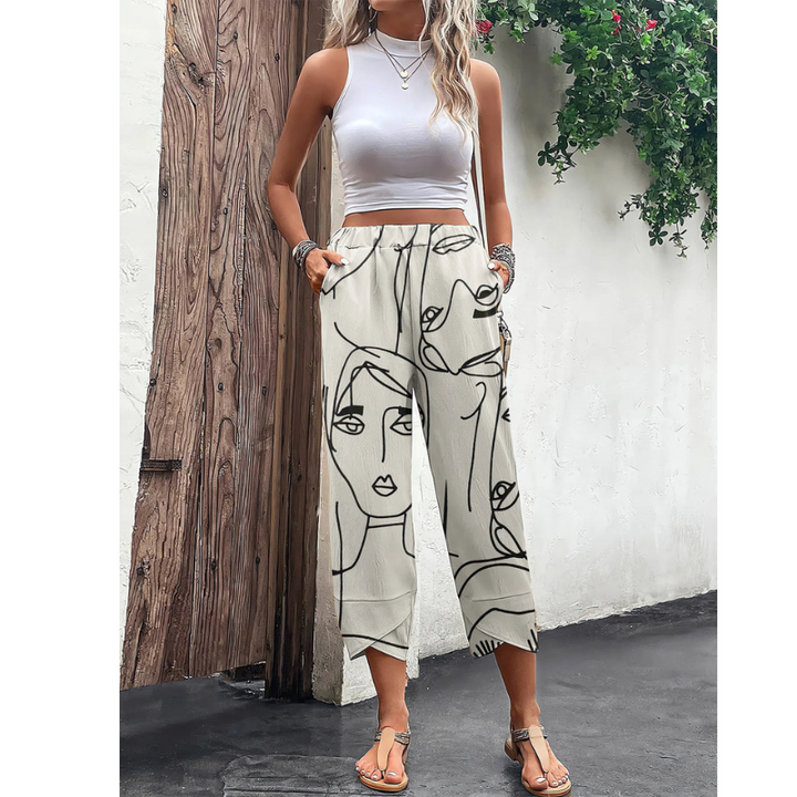 Giselle | Pantalon imprimé décontracté pour femmes
