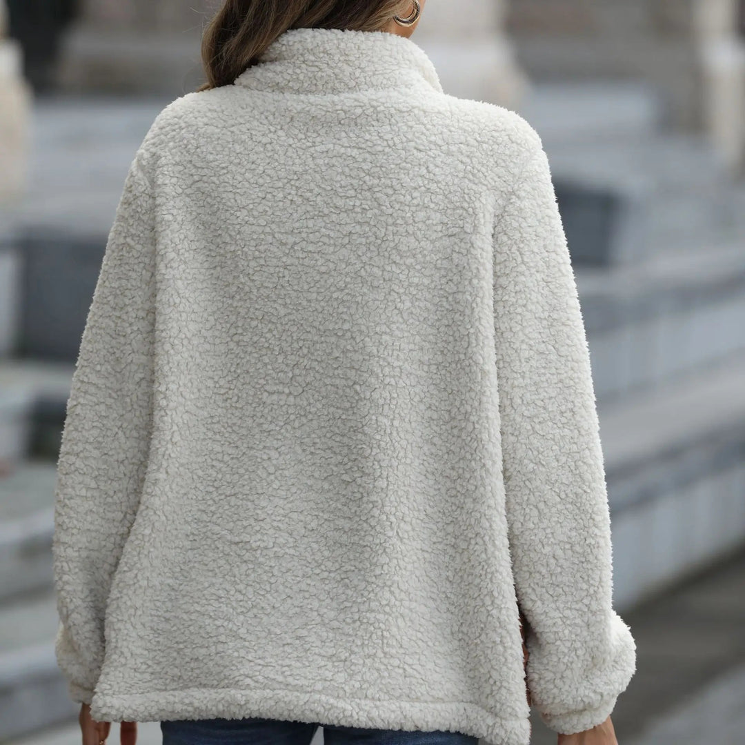 Veste Femme Matelassée Sherpa Col Montant Zippée