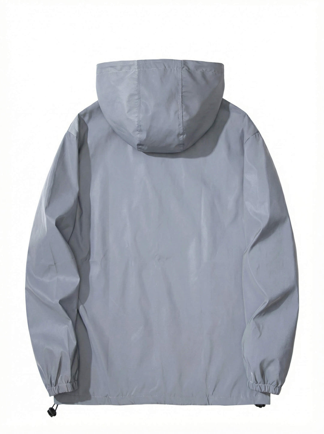 Coupe-Vent Homme Réfléchissant à Capuche Poches Zippées