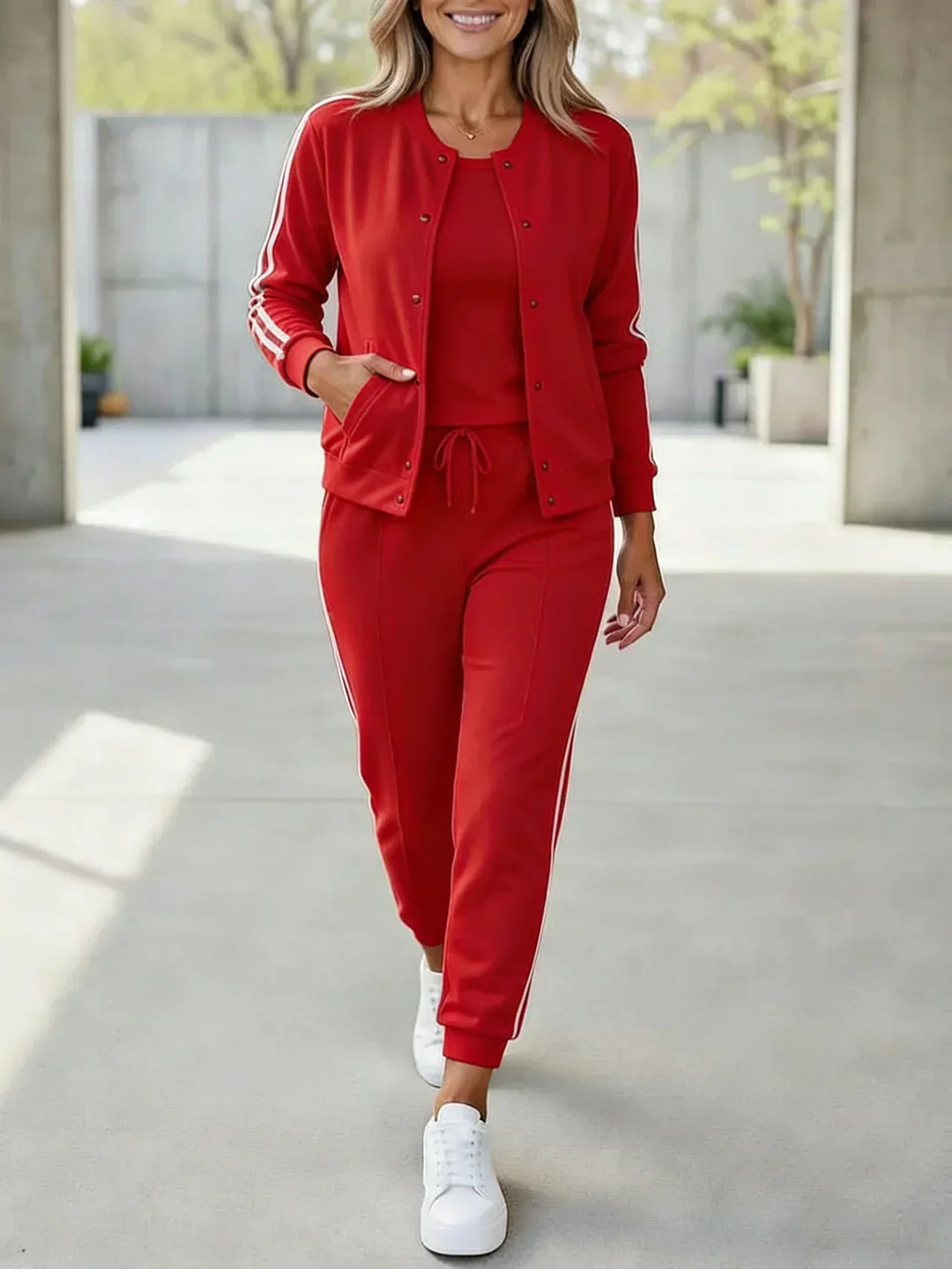 Ensemble Femme 3 Pièces avec Pantalon et Veste